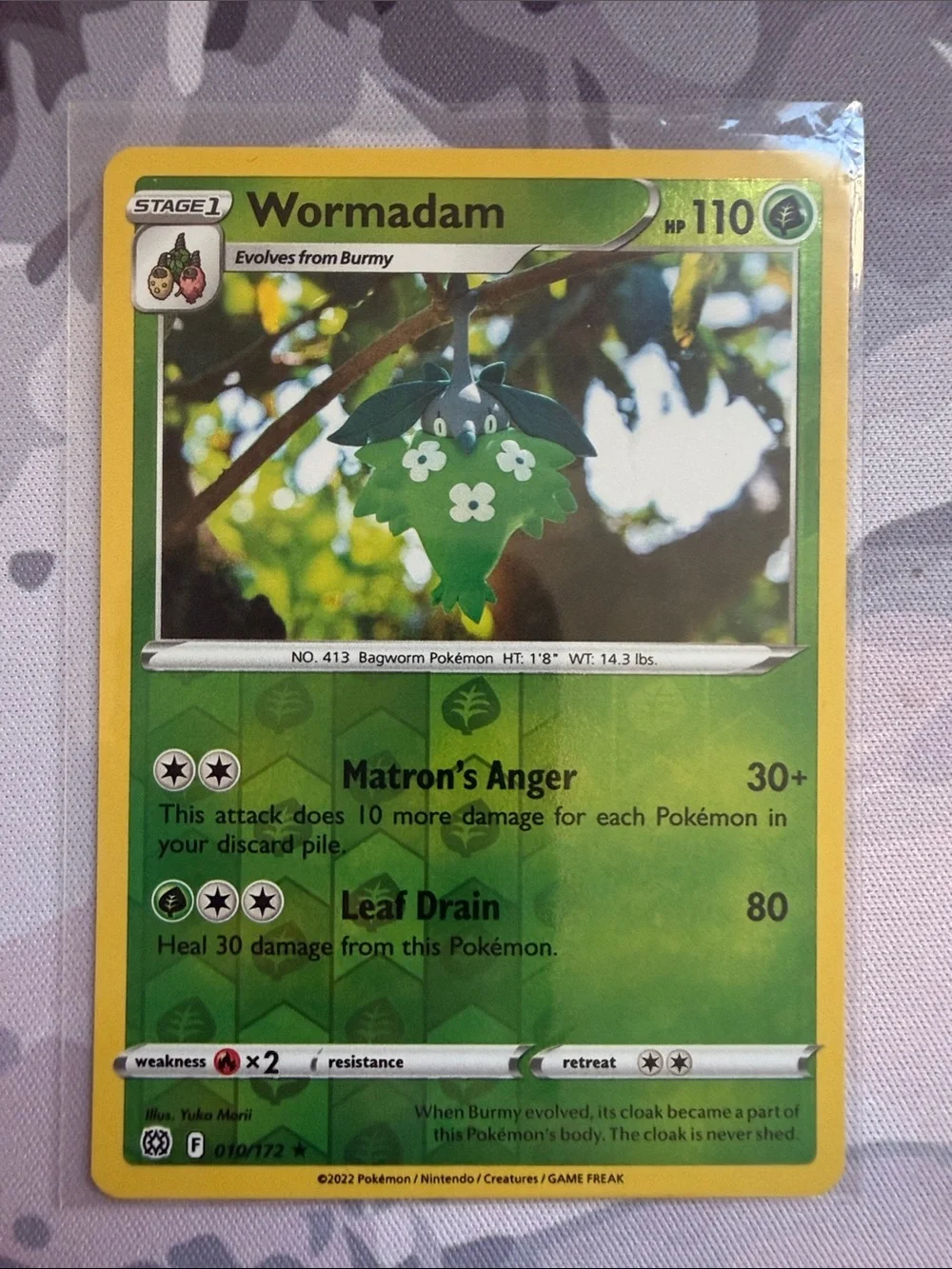 Burmy & Wormadam Pokémon Evolution Card Reverse Holo Lot 🌿 3 Cards ✨5/$25✨